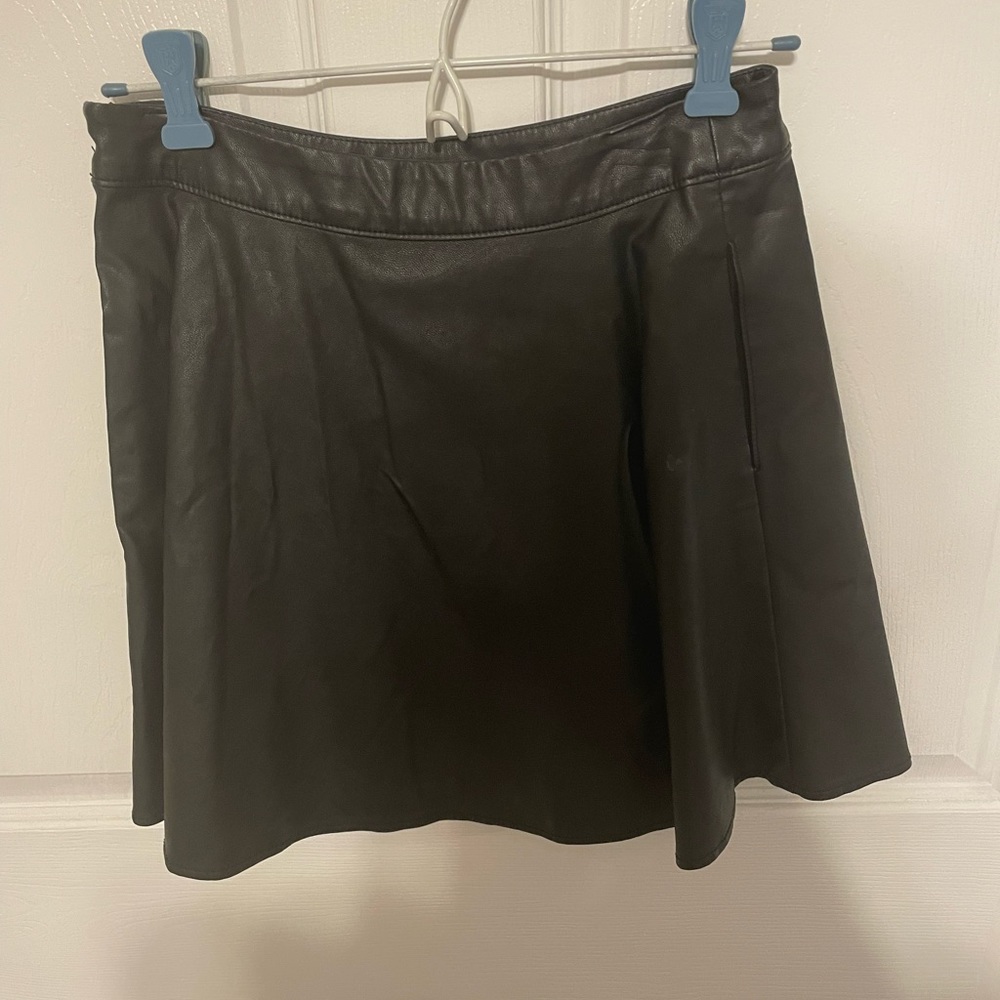 Black leather shirt